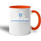 Engineer Papa Engineeringater Mint Ingenieur Geschenk Tasse Zweifarbig