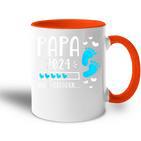 Father 2024 Wird Geladen Papa Loading 2024 Werdender Papa Tasse Zweifarbig