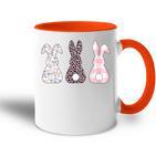 Frohe Ostern Cute Easter Bunny Rabbit Easter Bunny Tasse Zweifarbig