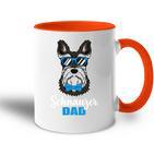 Dog Dad Dwarf Schnauzer Dog Long-Sleeved Tasse Zweifarbig