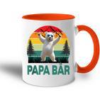 Herrenatertagsgeschenk Papa Bäratertagater & Opa Geschenk Tasse Zweifarbig