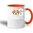 Hunde- Für Herren Hund Papa Pfotenabdruck Hundeliebhaber Herren Lustig Tasse Zweifarbig