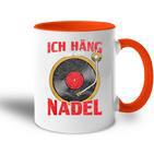 Ich Hänge An Der Nadel Inyl Record Tasse Zweifarbig