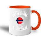 Ich Muss Gar Nix Ich Muss Nur Nach Norway S Tasse Zweifarbig