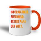 Informatiker Papa S Tasse Zweifarbig