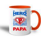 Jeder Superheld Hat Einen Spitznamen Mein Favorit Ist Papa Kapuzenjacke Tasse Zweifarbig