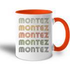 Love Heart Montez Grungeintage Style Montez Tasse Zweifarbig