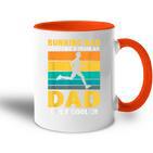 Marathon Run Papa Marathon Runner Tasse Zweifarbig