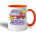 Mein Feuerwehr Sleep Pyjamas Tasse Zweifarbig