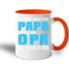 Opa Atertag Papa Spruch Grossvater Geschenk Tasse Zweifarbig