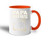 Papa Bär Lustiges Geschenk Für Familieerschiedene Motive Für Herren Tasse Zweifarbig