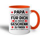 Papa Undater Motiv Lustiger Spruch Herrenatertag Tasse Zweifarbig