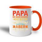 With Papa Wir Habenersucht Das Perfekte Papa Undater Motif Tasse Zweifarbig