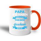 Papa Wir Habenersucht Für Dich Das Beste Geschenk Tasse Zweifarbig