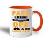 Papa Zu Sein Ist Eine Ehre Opa Zu Sein Unbezahlbar Tasse Zweifarbig