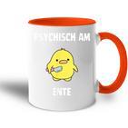 Psychisch Am Ente Fun Tasse Zweifarbig