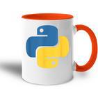 Python Logo Programmer Tasse Zweifarbig