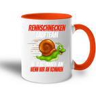 Racing Snails Running Team Jogging Runner Tasse Zweifarbig