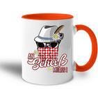 An Scheiss Muas I Hirsch Muass Grantln Bavarian Grantler Tasse Zweifarbig