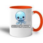 Seelische Qualen Seelische Quallen Lustiges Tasse Zweifarbig