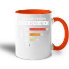 Stockschießen Eisstock Stockschütze Eisstockschießen Tasse Zweifarbig