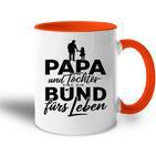 Vatertag Papa Tochter Freundschaft Papa Und Tochter Tasse Zweifarbig