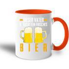 Vatertag Saufenater Frisches Bier Papa Tasse Zweifarbig