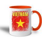 Vietnamietnamesischietnamietnam-Flagge Tasse Zweifarbig