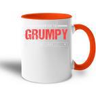 Vintage Soon To Be Grumpy Est 2024 Zum Neuen Papa Befördert Tasse Zweifarbig