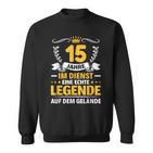 15 Jahre Im Dienst College Company Anniversary S Sweatshirt