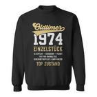 49 Jahre Oldtimer 1974 Vintage 49Th Birthday Black Sweatshirt