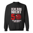 50 Geburtstag Geschenk Lustiges Dart Spruch Double Bullseye Sweatshirt