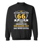 66 Jahre Als Gott Mich Vor 66 Jahen Krab 66Th Birthday S Sweatshirt