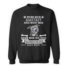 Amstaff Hund Sweatshirt für Hunde-Liebhaber, Lustiger Spruch in Schwarz