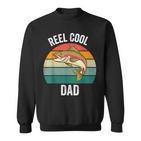 Angelrolle Cool Dadatertag Lustig Bass Papa Opa Sweatshirt