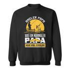 Angler Papa Wie Ein Normaler Papa Nuriel Cooler Fischer Sweatshirt