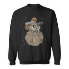 Astronaut Plays Guitar Spaceman Guitarist Explorer Sweatshirt