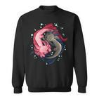 Axolotl Yin Yang Zen Mantra Sweatshirt