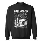 Bad Omen Snake And Skull Bad Omen Sweatshirt