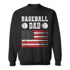 Baseball Schlagbohrer Ausrüstung Papa Usa Flagge Softball Sweatshirt