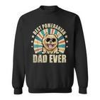Best Pomeranian Dad Ever Vintage Dog Lover Sweatshirt