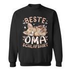 Beste Oma Schlaf Großmutter Chihuahua Hund Mit 2 Welpen Sweatshirt