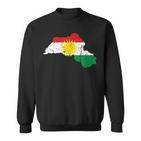 Her Biji Kurdistan Kurden With Kurdistan Flag Sweatshirt