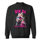 Bin Da Kann Losgehen Bunny Party Sweatshirt