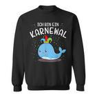 With Bin Ein Karnewal Mit Whale Costume For Carnival Sweatshirt