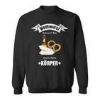 Boarisch Bayrisch Weißwurst Wurst Brezn Brezel Hopfen Motiv Sweatshirt