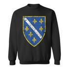Bosnia Crest Grunge Flag Bosnia Sweatshirt
