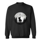 Bull Terrier Moon Bull Terrier Dog Holder Sweatshirt