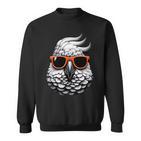 Cooler Kakaduogel Trägt Sonnenbrille Grafik Kunst Sweatshirt