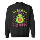 Cute Avocado Queen Vegan Heart Sweatshirt
